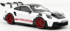 Norev 2022 Porsche 911 992 GT3 RS Weissach Package White w/ Pyro Red 1:18