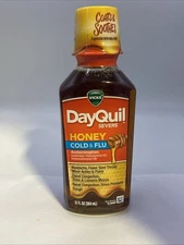 Vicks DayQuil Severe Cold & Flu Honey - 12 fl oz Exp 11/30/2025