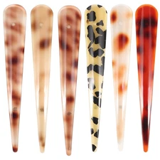 Duckbill Hair Clips, 6pcs Large Alligator Hair Clips, Decorative Hairpin for ...