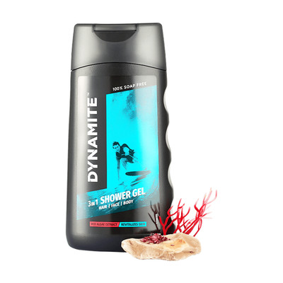 DYNAMITE  3 In 1 Shower Gel |Hair Face Body Cleansing Fresh Care Formula | 250Ml
