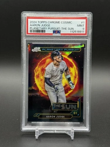 2024 Topps Cosmic Chrome Planetary Pursuit Aaron Judge #PPS-1 Sun PSA 9 Yankees