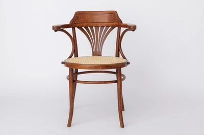 Vintage Bentwood Chair by Fischel Austria 1940s-1950s | Restored Beech Wood - Image 1 of 4