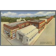 Excelsior Springs Mo Institute for prostate rectal disorders linen era postcard