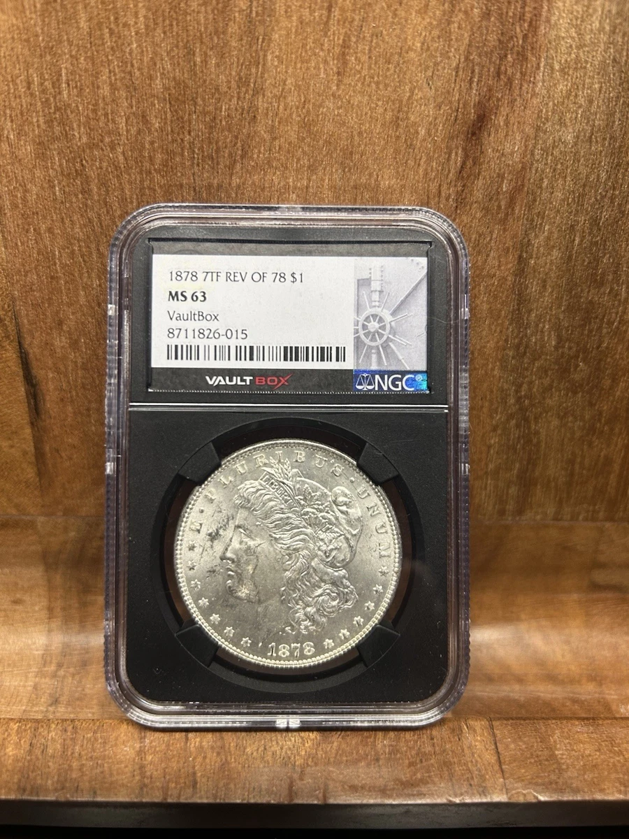Philadelphia Silver MS 63 Graded Morgan US Dollars (1878-1921) for
