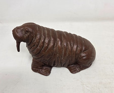 Red Mill Wood Carved Walrus Figurine Statue Handcrafted Made in the USA Figure