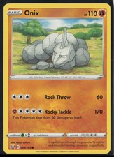 Onix 068/163 Common Battle Styles Pokemon Card Near Mint