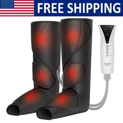Leg Massager W/ Heat Air Compression Massage For Foot & Calf Muscles Relaxation