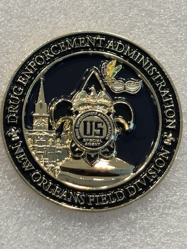 Drug Enforcement Administration (DEA) New Orleans Field Division Challenge Coin