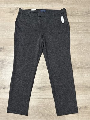Old Navy Pixie Ponte Ankle Pants Women s Sz 18 Tall Mid Rise Heather Gray 40x29