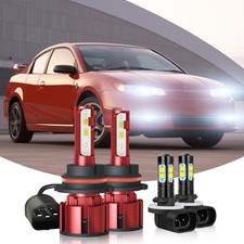 For Saturn Ion Coupe 4-door 2003-2007 Led Headlight Fog Light Bulbs Xenon White