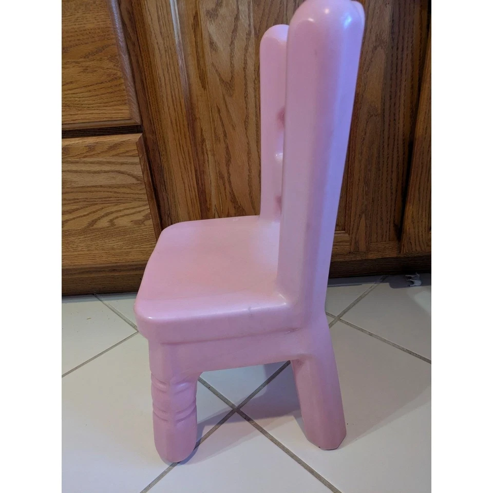 Little Tikes Pink Toddler Chair Plastic Seat Play Nursery 1990 Preschool Sturdy - Image 4 of 4