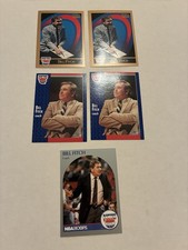 Lot of 5 Bill Fitch Coaches Basketball NBA Cards Brooklyn Nets