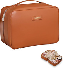 Travel Makeup Bag, Large Capacity Cosmetic Bags for Women, Waterproof Portable P