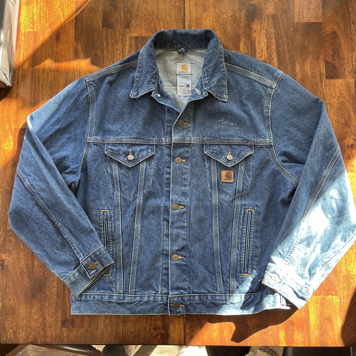 carhartt denim jean jacket products for sale | eBay
