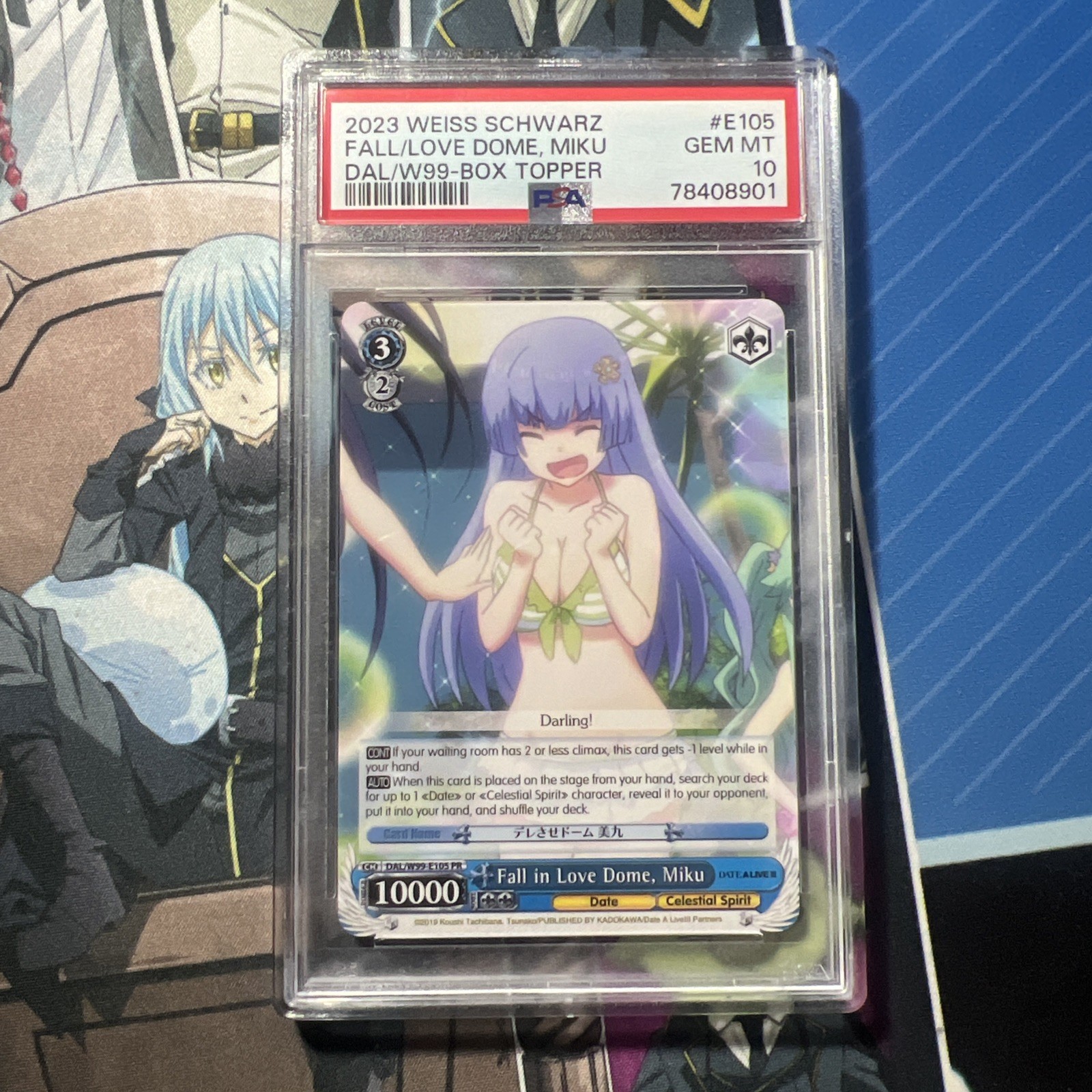 Psa 10 Weiss Schwarz 2023 Fall in Love Dome Miku W99 PR Date a Live