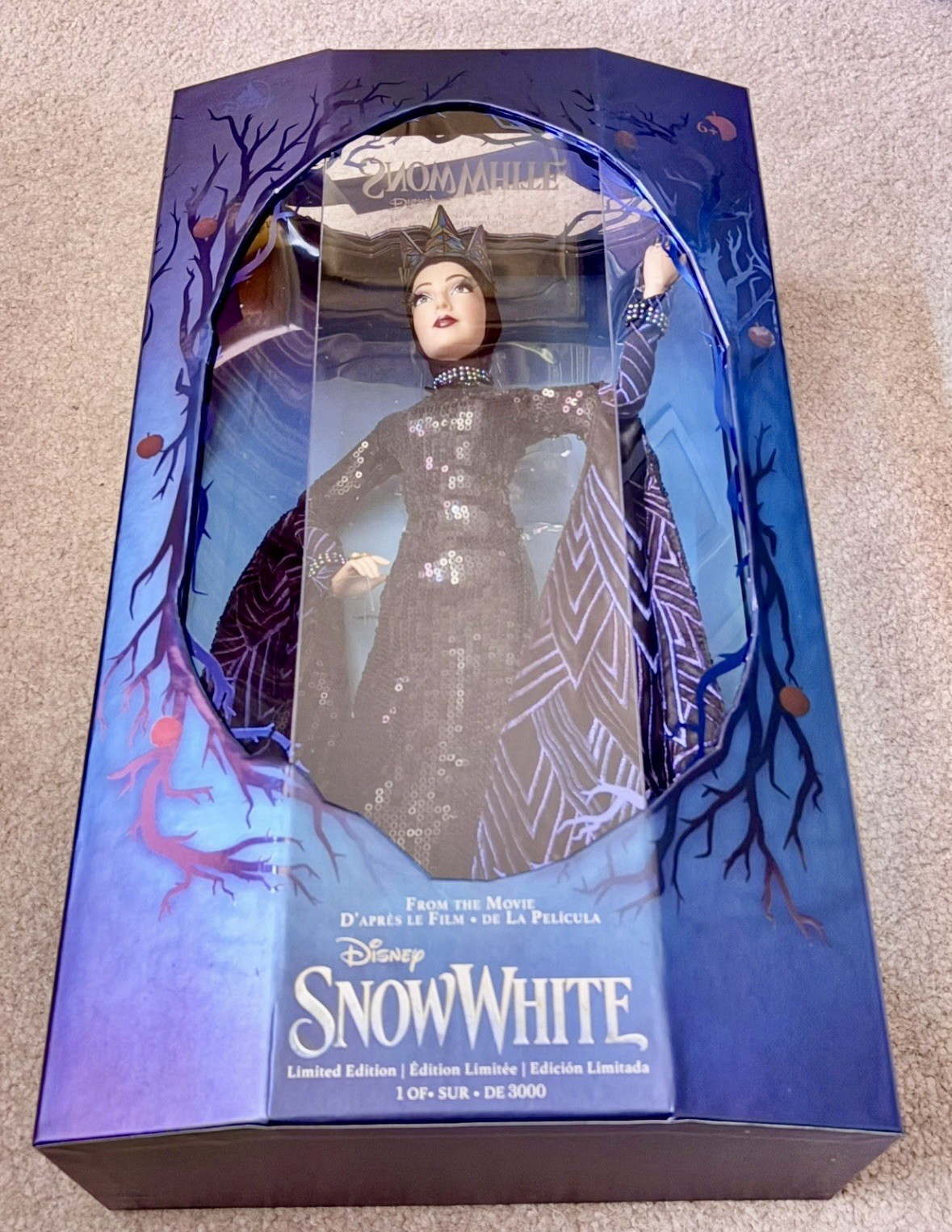 Muñeca Disney Parks Live Action Evil Queen Blancanieves 17" Edición Limitada 3000 LE