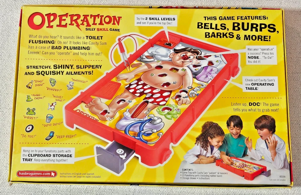 Board Game Operation 2008 By Hasbro Complete And Working Great For Kids - Image 2 of 4