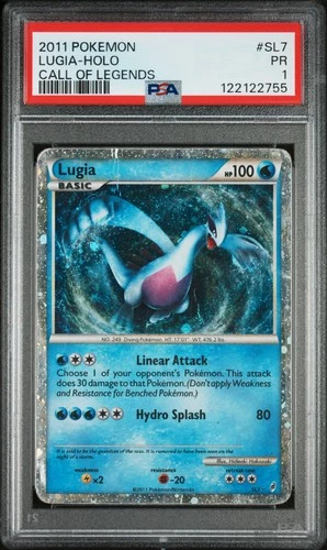 Lugia SL7 Holo 2011 Pokemon Call of Legends PSA 1