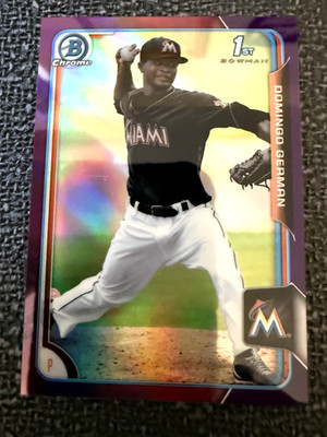 2015 Bowman Chrome Domingo German BCP118 Purple Refractor 080/250 1st Bowman