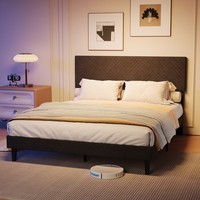 Polsterbett 140*200Cm Doppelbett Jugendbett Bettgestell Mit Kopfteil Lattenrost