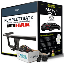 Für MAZDA CX-3 Typ DK Anhängerkupplung starr +eSatz 13pol 01.2015-jetzt NEU AHK