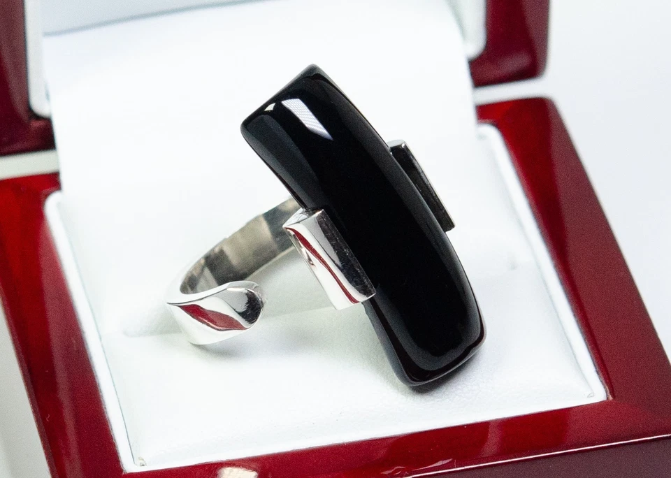 925 Argento - Anello Vintage Designer - ONICE - Immagine 2 di 4