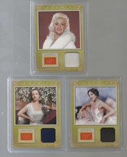 LOT OF 3-2012 PANINI GOLDEN AGE Museum  Actor Relics MANSFIELD PICKFORD LOMBARD
