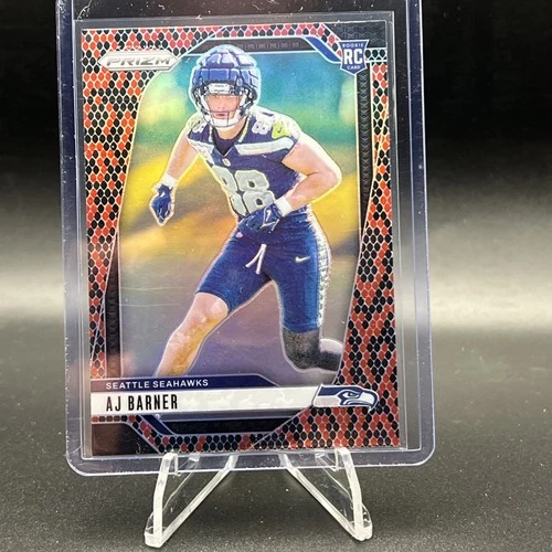 2024 Panini Prizm - Rookies AJ Barner #304 Snake Skin Prizm (RC)