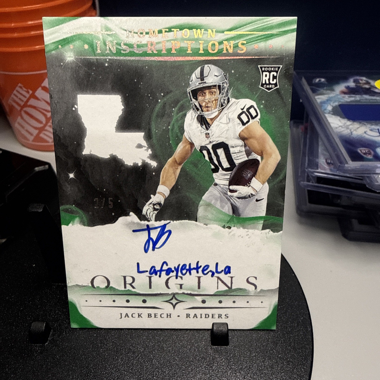 2025 Origins Hometown Inscriptions Jack Bech Auto RC /5 Rookie