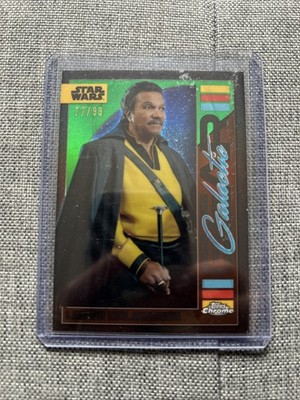 2024 Star Wars Topps Chrome Galactic Gear Lando Calrissian Green SP /99 #GG-2