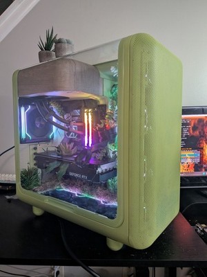 Custom Terrarium Gaming PC- Intel i9-9900K, NVIDIA RTX 3080 12GB, 32GB DDR4, RGB