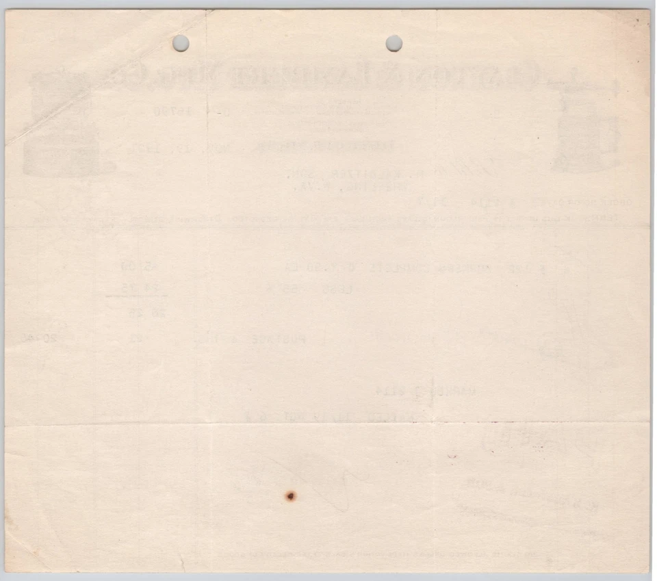 Antorchas de soplado de gasolina Clayton & Lambert Mfg Co 1921 ollas de fuego Billhead BH2-9 Foto 3 de 4