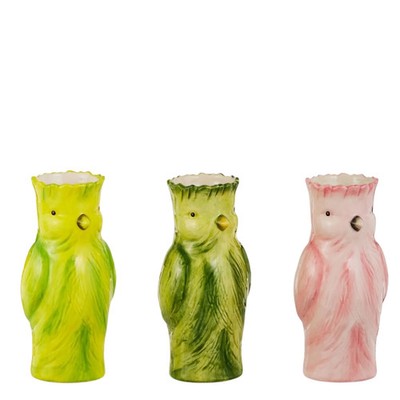 RAZ Imports Cockatoo Bird Bud Vase Set 4610178
