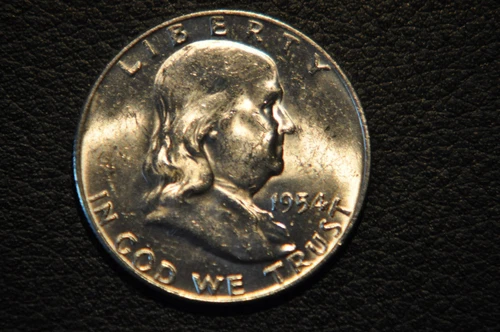 1954 D Uncirculated Franklin Half Dollar -Beautiful Luster