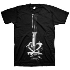CAMISETA CONVERGE Branca Knife S-2XL Nueva Mercancía Oficial Kings Road