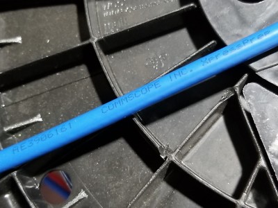 Commscope F59 SPCCS Quad Shield Broadband 75Ohm Headend Coaxial Cable Blue/100ft