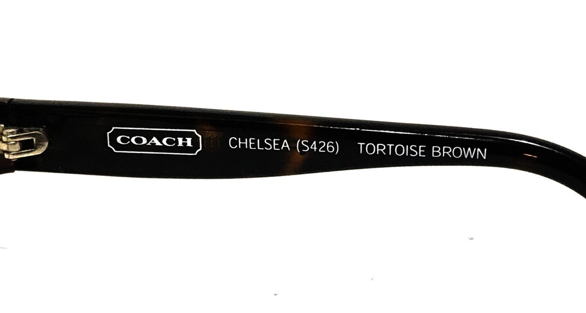 Coach Chelsea S426 Tortoise Brown Jewels crystals Sunglasses Bifocals Frames Coach Chelsea S426 Sunglasses with Crystals 55-16-125  main image 3