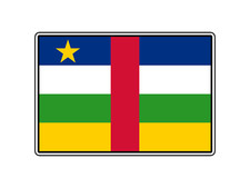 The Central African Republic Flag World Country Sticker Waterproof Vinyl Decal
