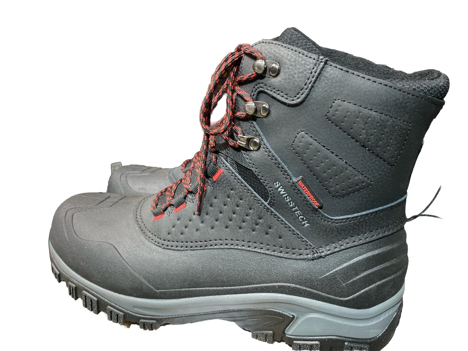 Swiss Tech Men’s Leather Shell 200G Waterproof Hiking/Winter Boots Sz 11,12,13