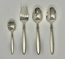 Oneida Wedgwood Seville 4 Piece Serving Set Quality 18/10 Stainless