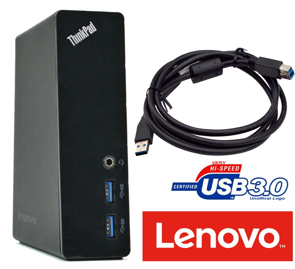 Station Lenovo THINKPAD + USB 3.0 Câble DU9019D1 L460 L470 L540 D28 +Kab - Photo 1/1