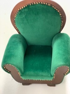 velvet upholstery doll armchair 