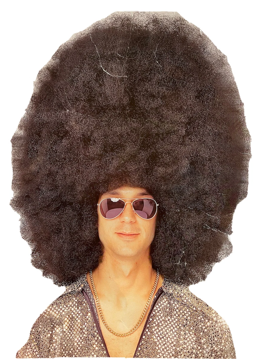 Peluca Afro Rizada De Los 70 | Disfraz Hippie Para Hombre Y Mujer | Accesorio Divertido Para Fiestas De Halloween Y Retro