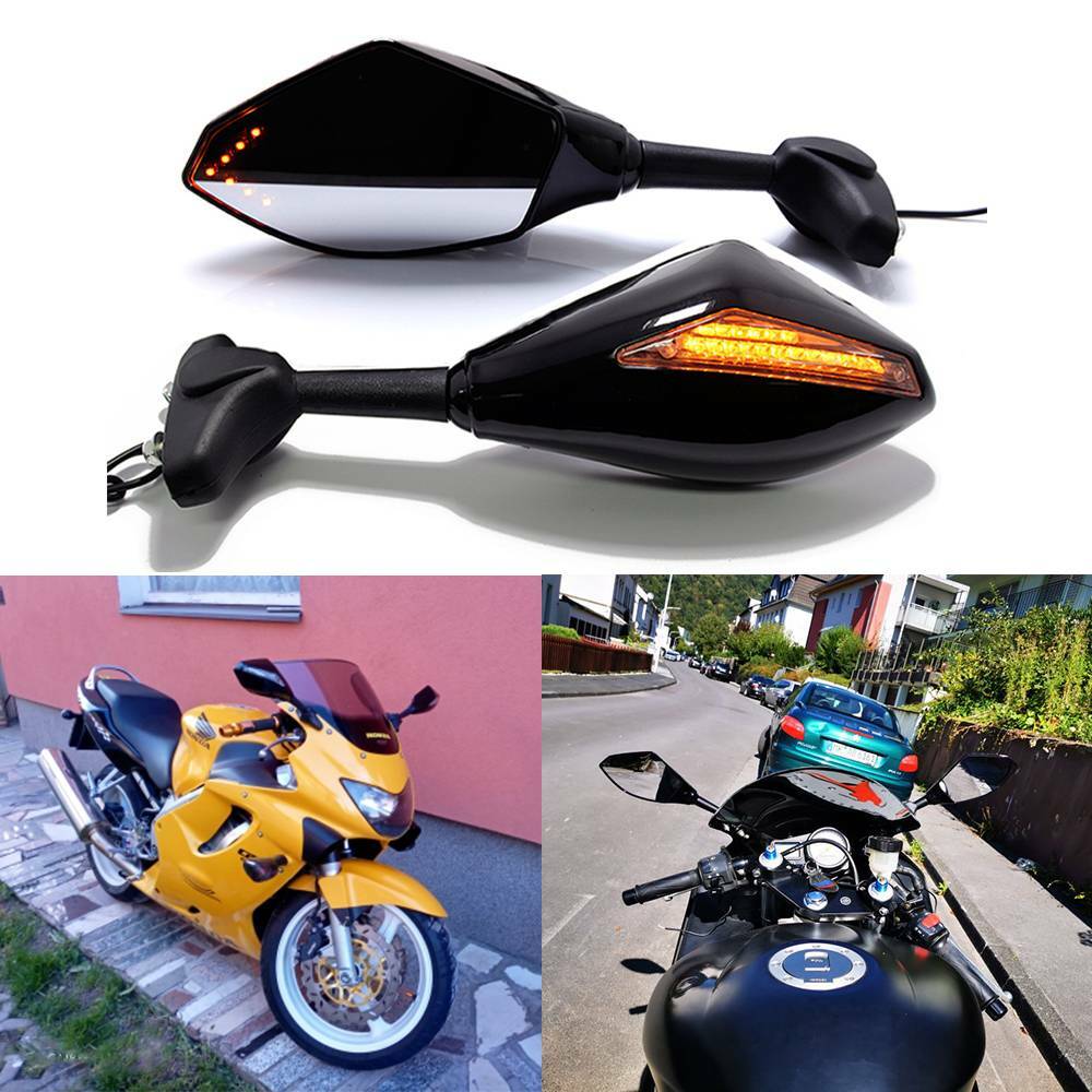 LED Turn Signals Mirrors For Honda CBR900RR CBR929RR CBR954RR CBR