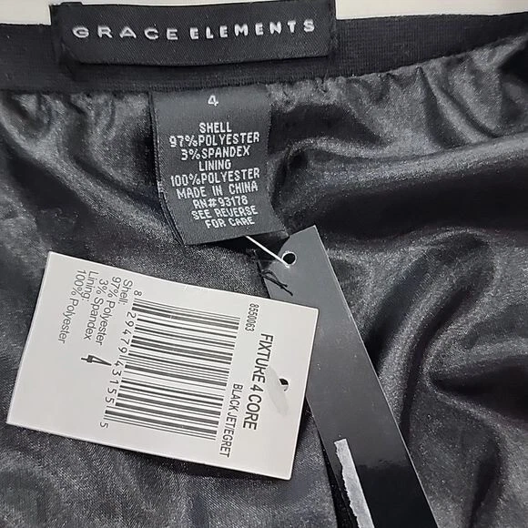 Grace элементы Blazer зубчатый воротник черный и белый в полоску новый с Ярлыками женская 4 - Изображение 4 из 4