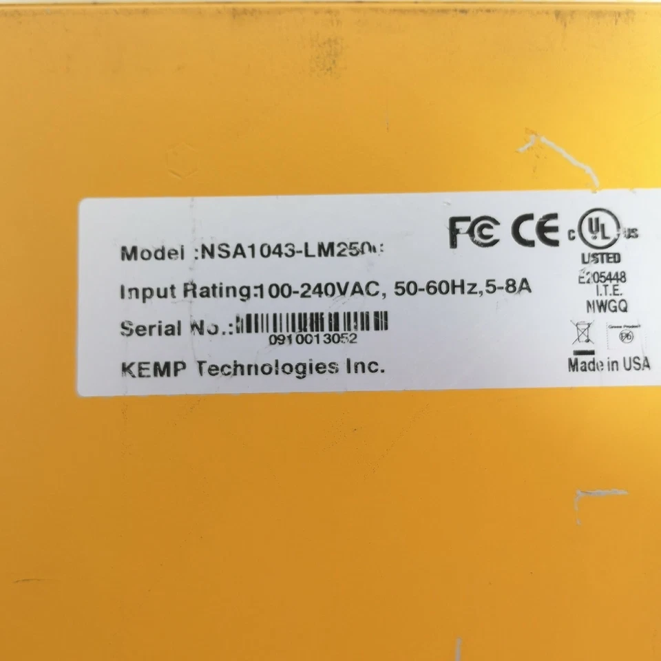  Kemp LoadMaster DR Disaster Recovery Multi-Site Load Balancer NSA1043-LM2500 - Image 4 of 4