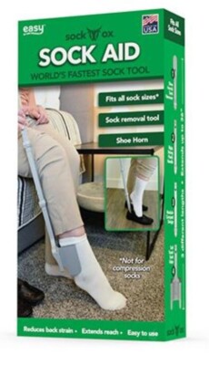 Sock Ox, Sock Aid Device For Seniors, Adjustable Device For Putting On Socks NEW