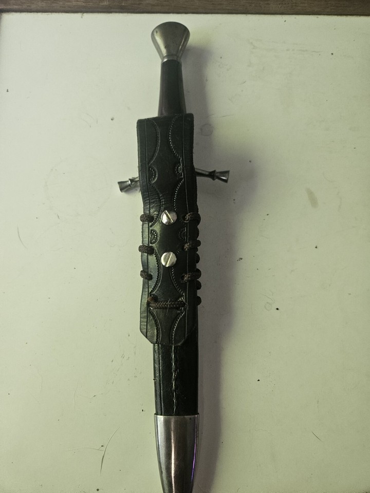 Windlass Scottish Dirk dagger knife W/ Leather Belt Holder Renaissance