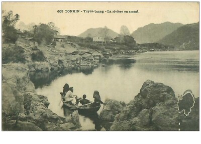viet na .Nr.39519 . tonkin.tuyen-quang.la riviee en upont.
