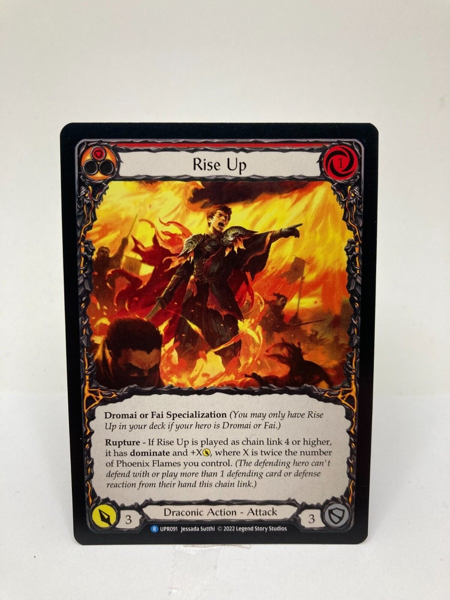 Rise Up NM/M* Uprising - Flesh And Blood (RED) FAB 091 -UnltdCards